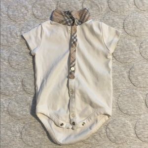 Burberry 3 mo old onesie